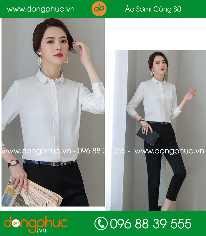 Đồng phục áo sơ mi màu trắng